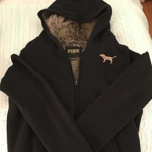 Furry PINK zip up